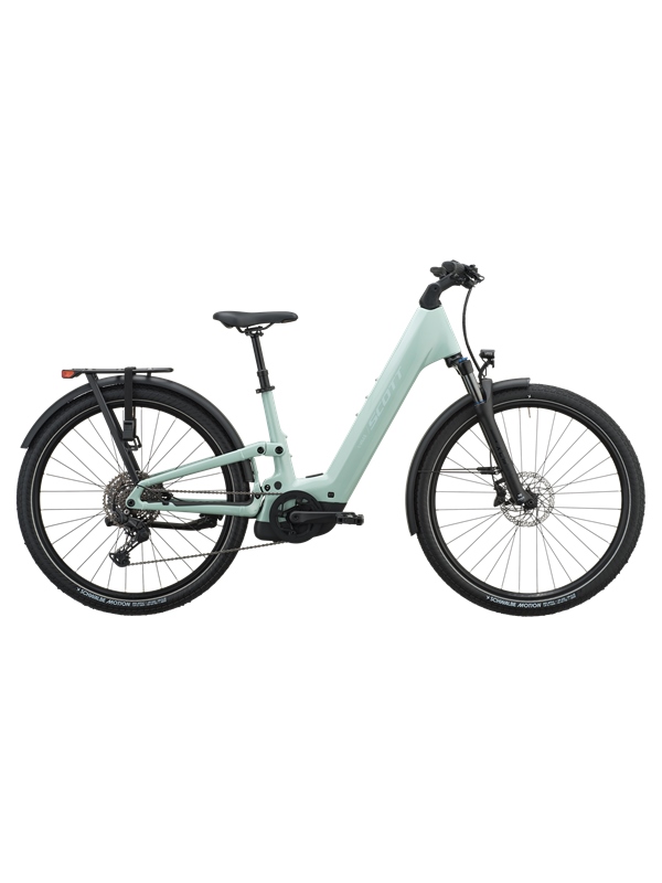 POLNOVZMETENO ELEKTRIČNO TREKING KOLO SCOTT E-VILLE 20 SILT GREEN 2027