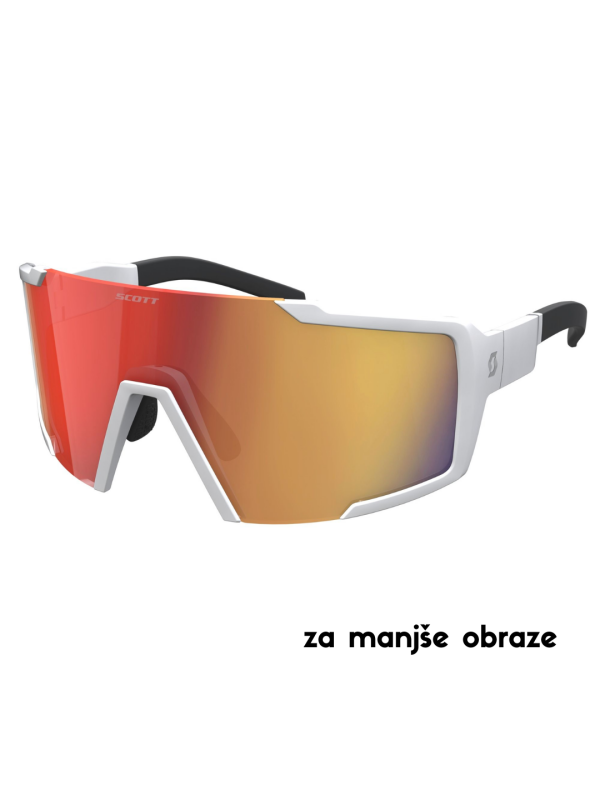SONČNA OČALA SCOTT SHIELD COMPACT bela/rdeča