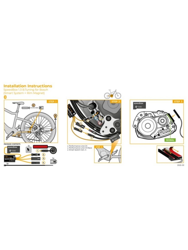 E-BIKE TUNING ČIP SPEEDBOX BOSCH 1.6 SMART Gen5 + Rim Magnet