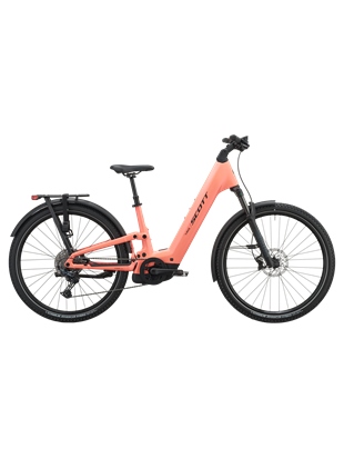 POLNOVZMETENO ELEKTRIČNO TREKING KOLO SCOTT E-VILLE 10 SUV PEACH PINK 2027