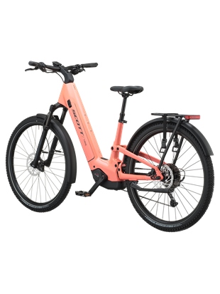 POLNOVZMETENO ELEKTRIČNO TREKING KOLO SCOTT E-VILLE 10 SUV PEACH PINK 2027
