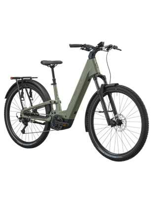 POLNOVZMETENO ELEKTRIČNO TREKING KOLO SCOTT E-VILLE 10 SUV TAWNY GREEN 2027