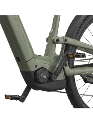 POLNOVZMETENO ELEKTRIČNO TREKING KOLO SCOTT E-VILLE 10 SUV TAWNY GREEN 2027