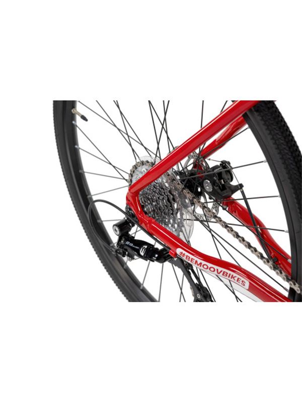 OTROŠKO GRAVEL/CESTNO KOLO BEMOOV R24 rdeča